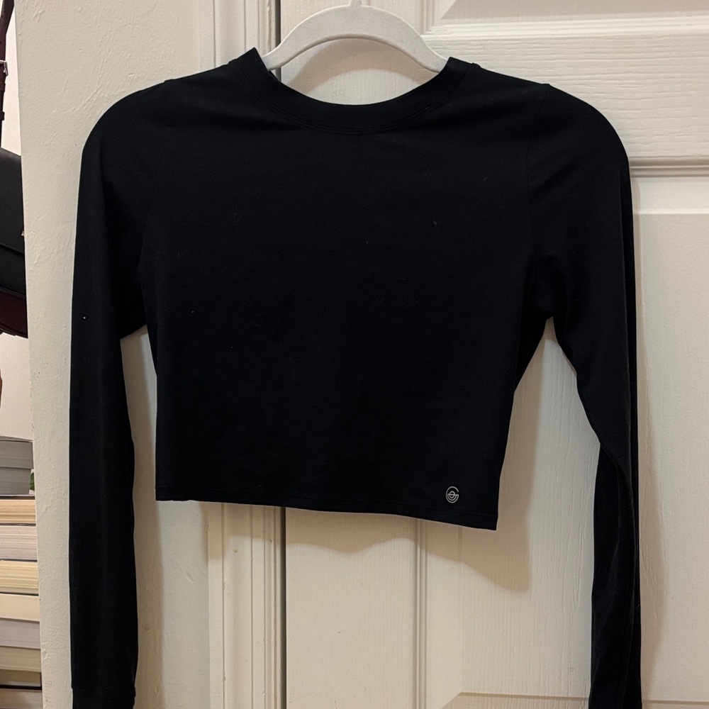 Hollister Black Long Sleeve Crop Top